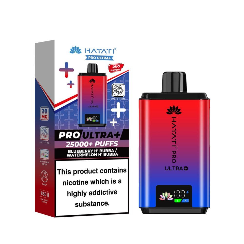  Blueberry H' Bubba/ Watermelon H' Bubba Hayati Pro Ultra Plus 25k Prefilled Vape Kit