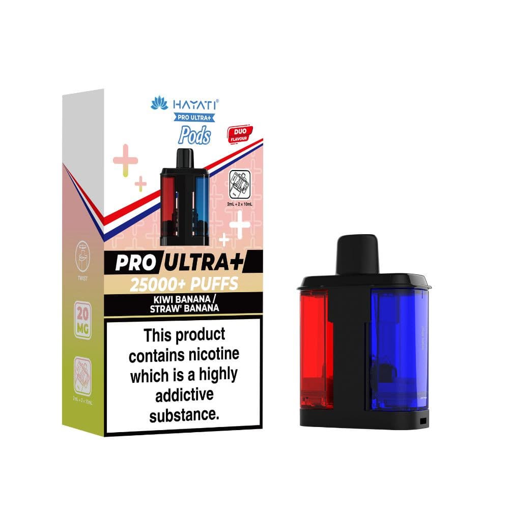  Kiwi Banana / Strawberry Banana Hayati Pro Ultra Plus 25K Pods