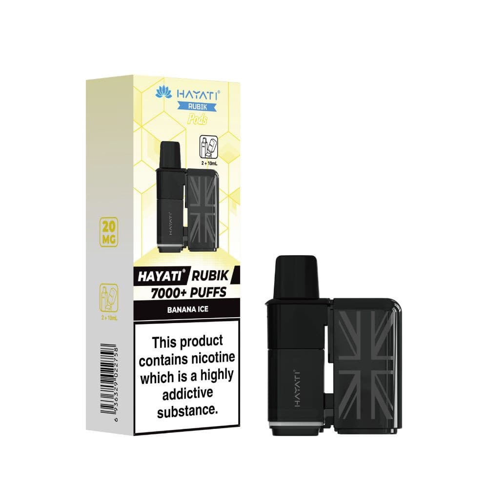  Banana Ice Hayati Rubik 7000 Pods