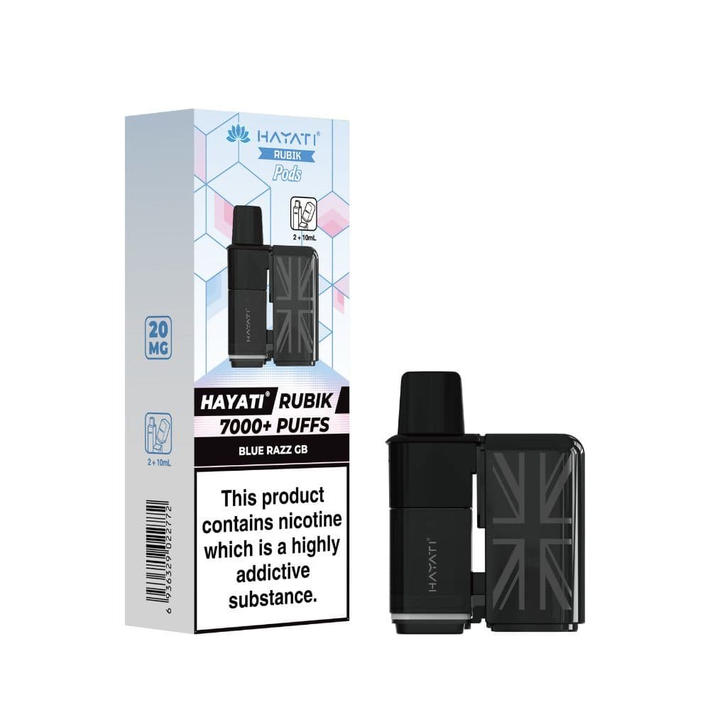  Blue Razz GB Hayati Rubik 7000 Pods