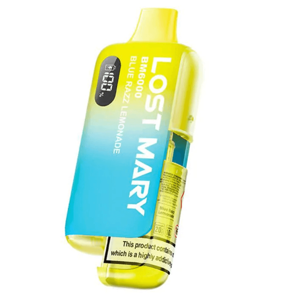  Blue Razz Lemonade Lost Mary Bm6000 Prefilled Vape Kit