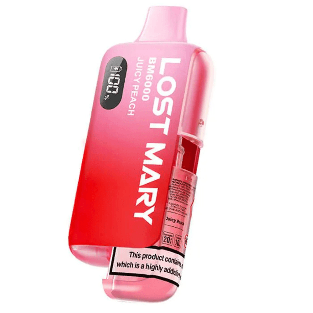  Juicy Peach Lost Mary Bm6000 Prefilled Vape Kit