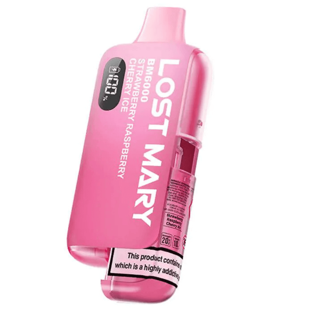  Strawberry Raspberry Blackberry Lost Mary Bm6000 Prefilled Vape Kit
