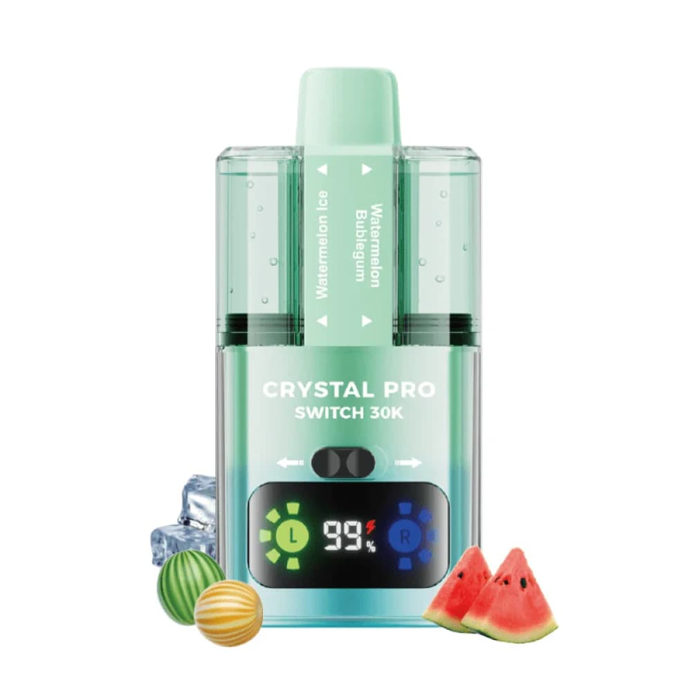  Watermelon Ice / Watermelon Bubbblegum Crystal Pro Switch 30k Prefilled Vape Kit