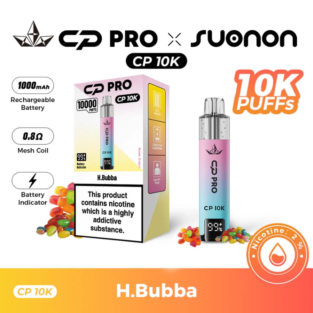  Hubba Bubba Crystal Pro CP 10k Prefilled Pod Vape Kit