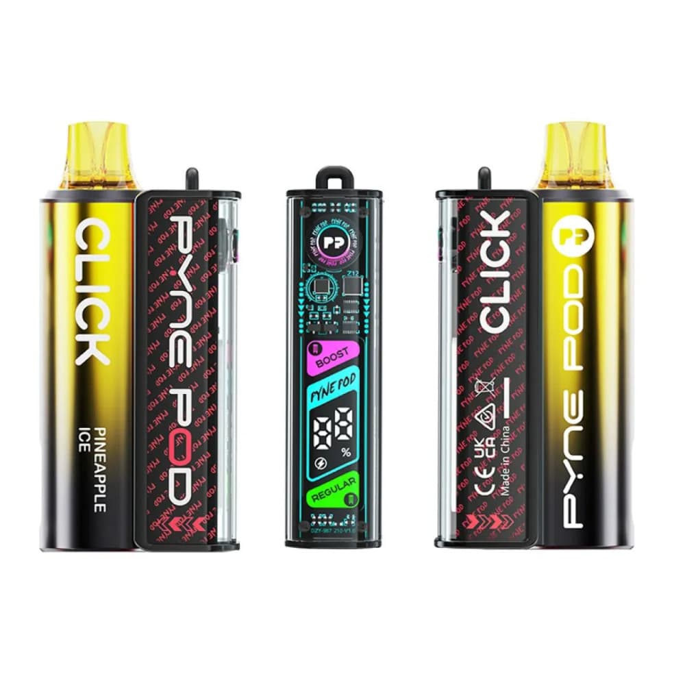  Pineapple Ice Pyne Pod Click 10k Prefilled Vape Kit