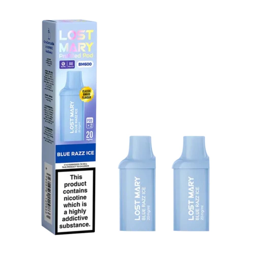  Blue Razz Ice Lost Mary Bm600 Pods