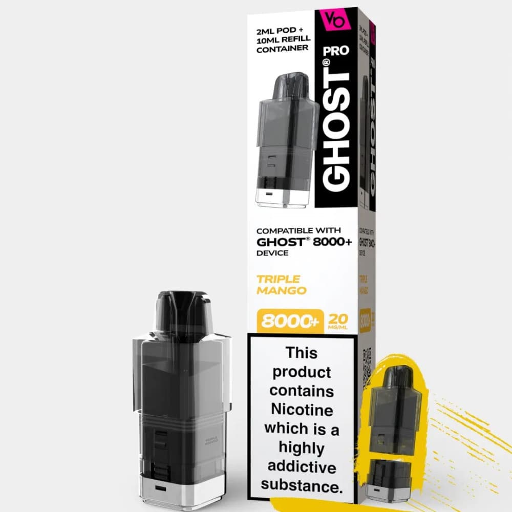  Triple Mango Vapes Bars Ghost Pro 8000 Pods