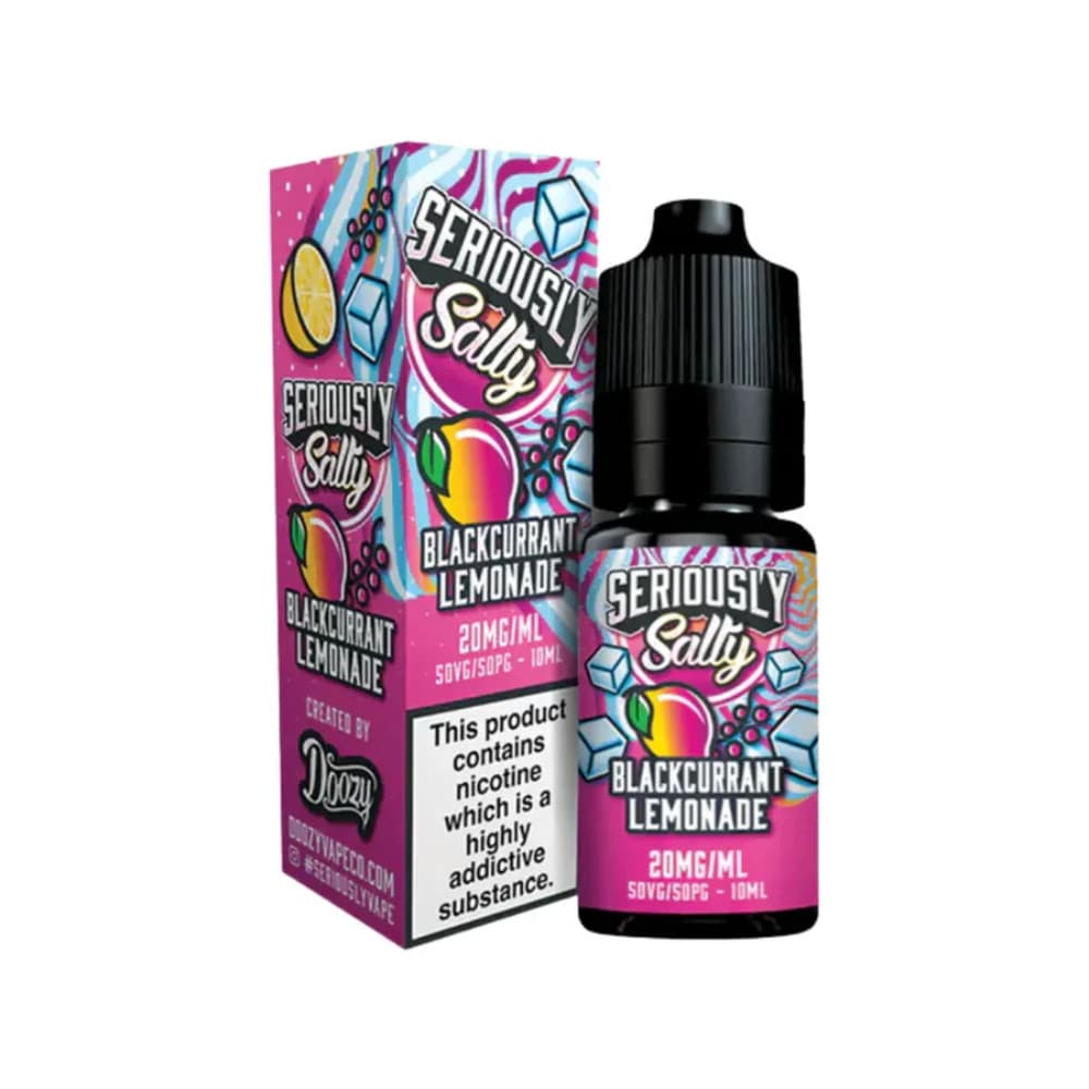  Blackcurrant Lemonade / 20mg Doozy Seriously Salty Nic Salts e liquids 10ml