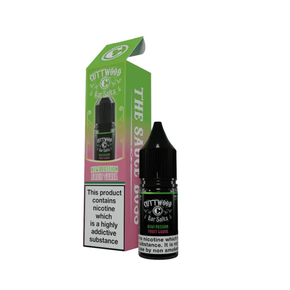  Kiwi Passion Fruit Guava / 20mg Cuttwood Bar Salt Nic Salts e liquids 10ml