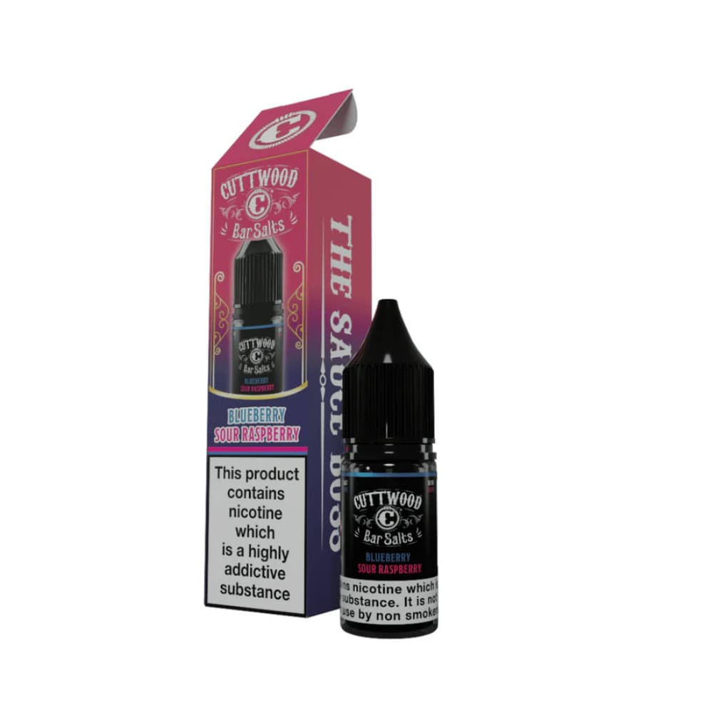  Blue Sour Raspberry / 10mg Cuttwood Bar Salt Nic Salts e liquids 10ml