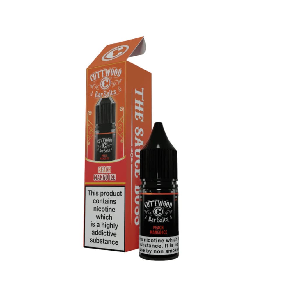  Peach Mango Ice / 10mg Cuttwood Bar Salt Nic Salts e liquids 10ml