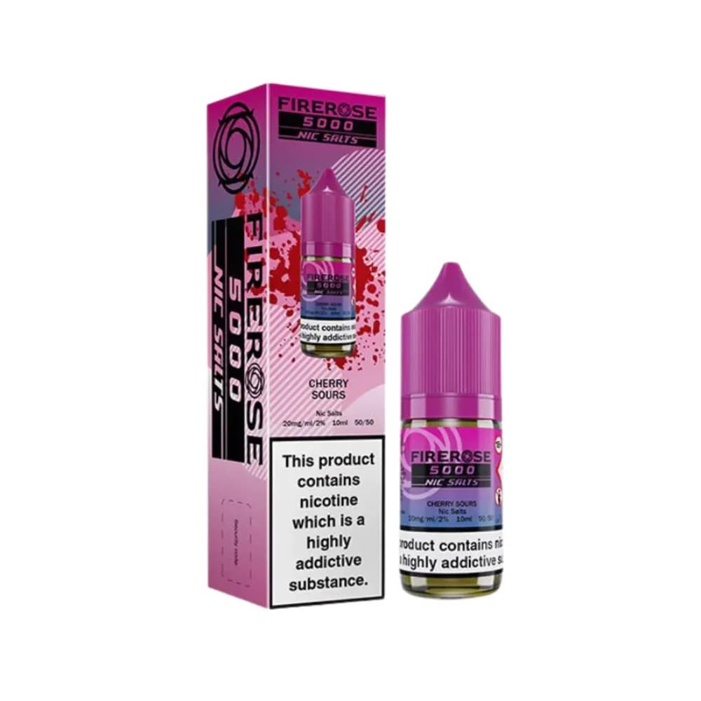  Cherry Sours / 10mg Firerose 5000 Nic Salts e liquids 10ml