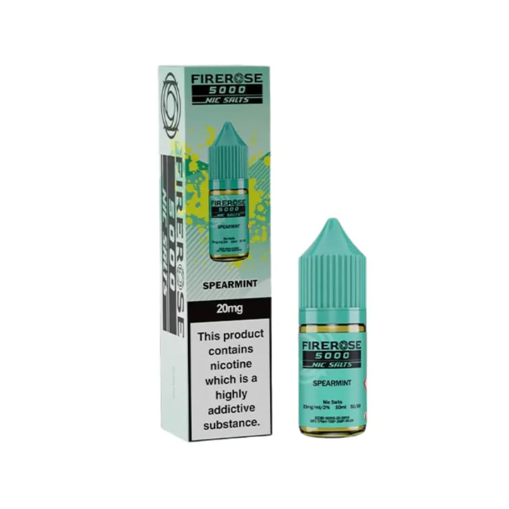  Spearmint / 20mg Firerose 5000 Nic Salts e liquids 10ml