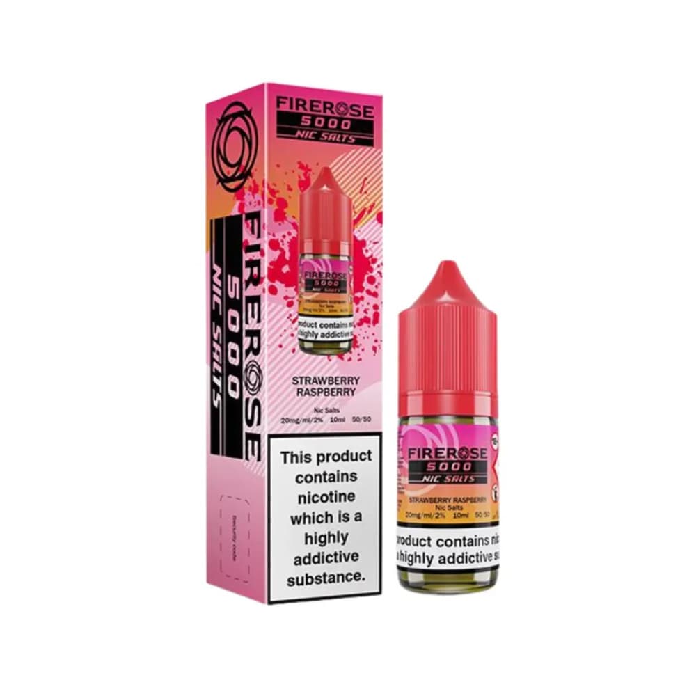  Strawberry Raspberry / 20mg Firerose 5000 Nic Salts e liquids 10ml