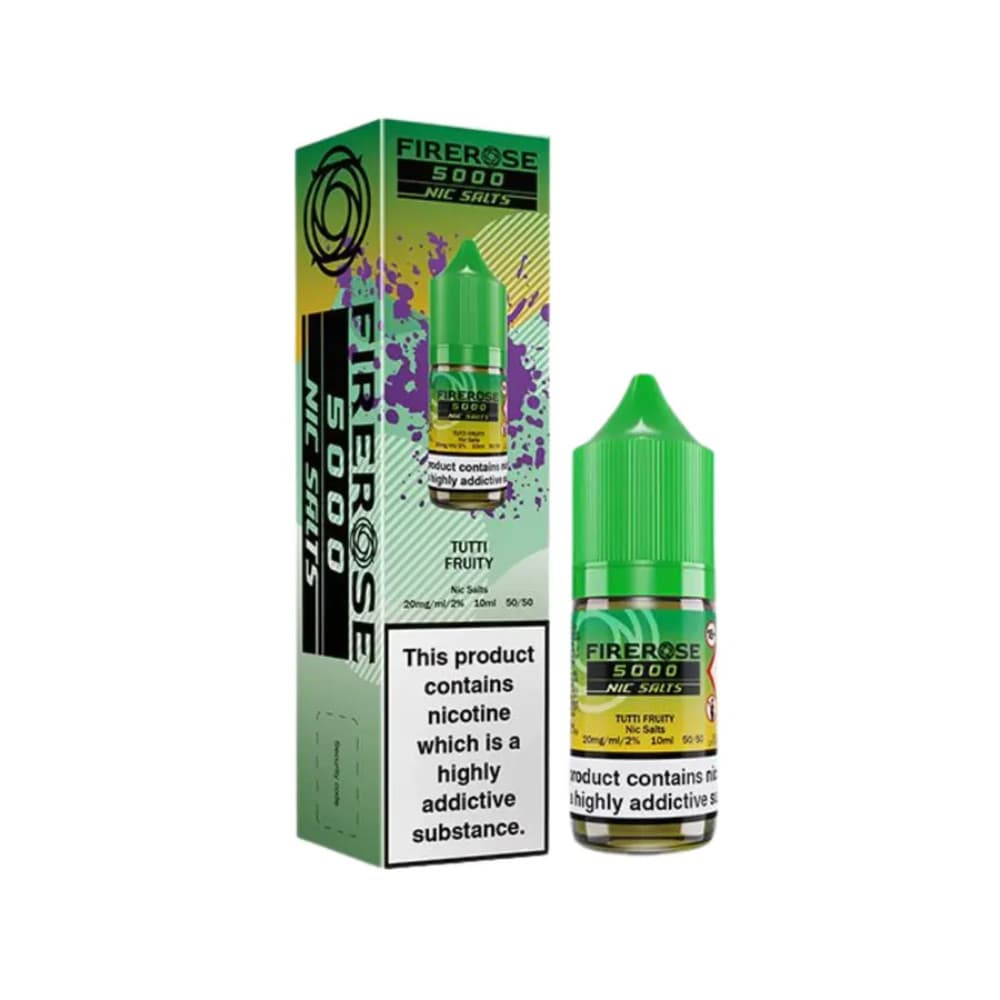  Tutti Fruity / 20mg Firerose 5000 Nic Salts e liquids 10ml
