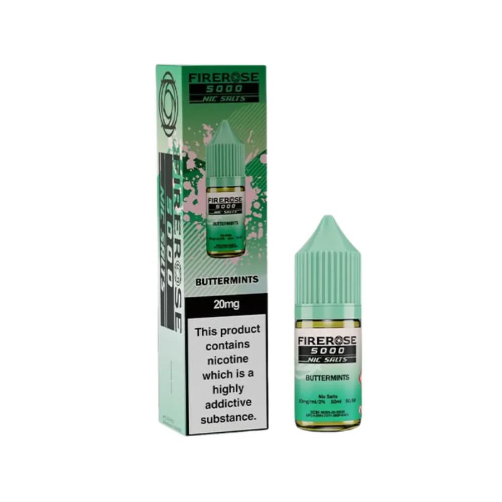  Buttermints / 10mg Firerose 5000 Nic Salts e liquids 10ml