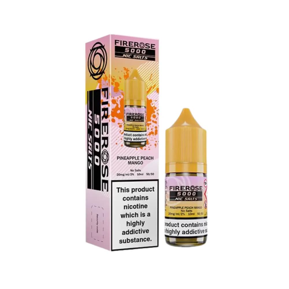  Pineapple Peach Mango / 20mg Firerose 5000 Nic Salts e liquids 10ml