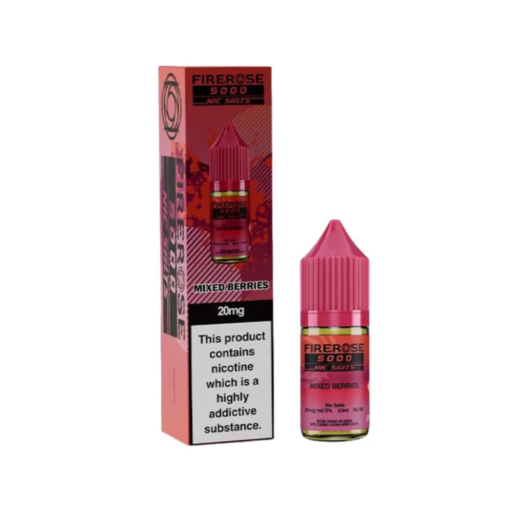  Mixed Berries / 10mg Firerose 5000 Nic Salts e liquids 10ml