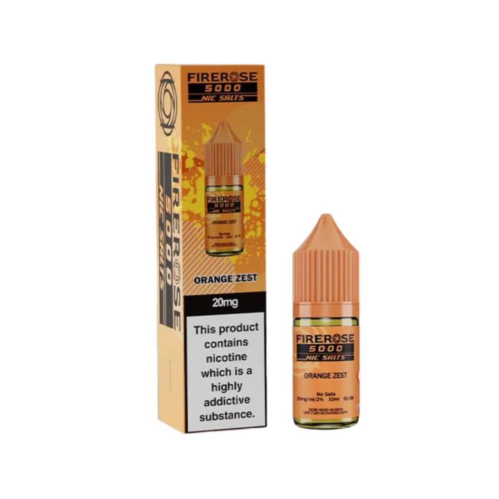  Orange Zest / 20mg Firerose 5000 Nic Salts e liquids 10ml