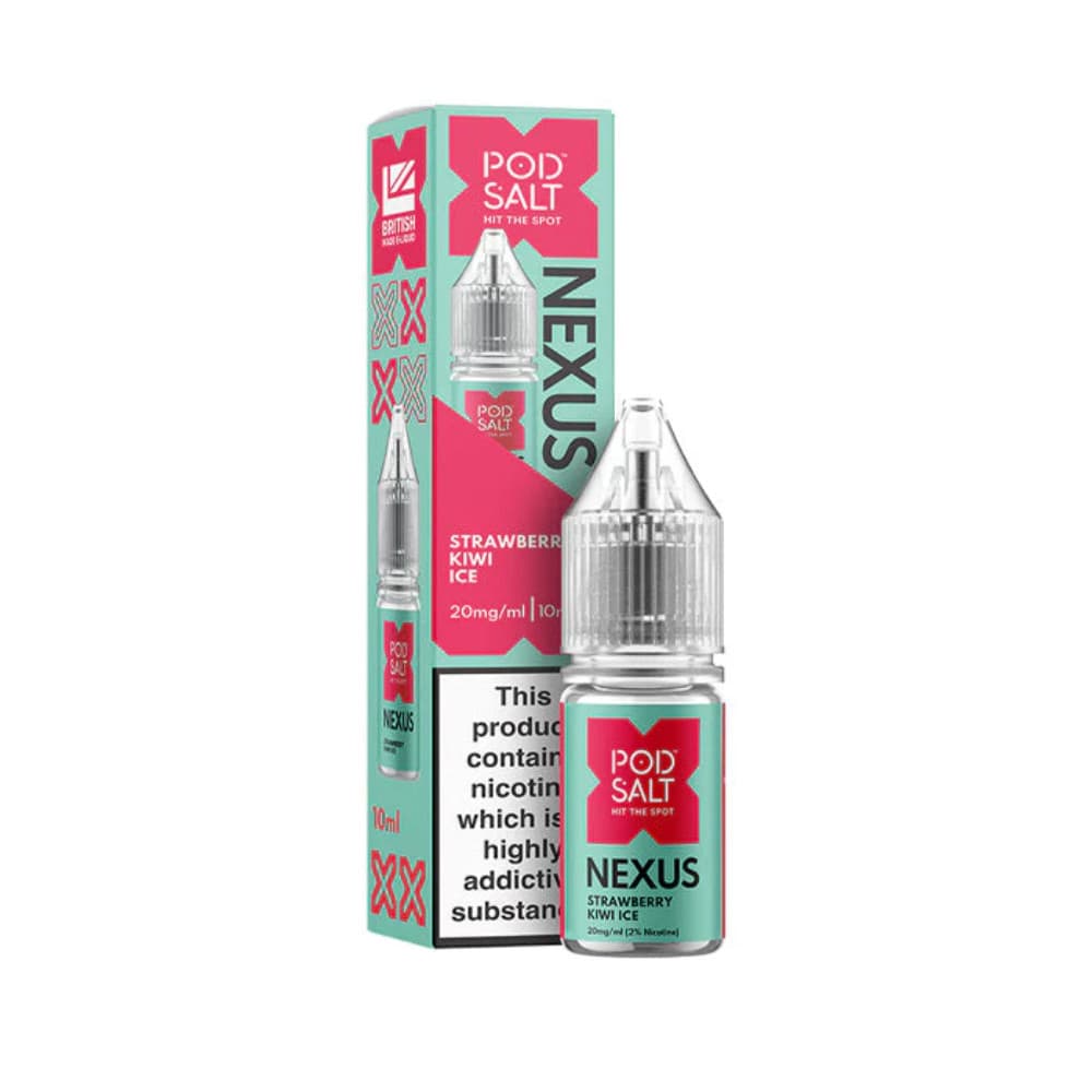  Strawberry Kiwi Ice / 10mg Pod Salt Nexus e liquids 10ml