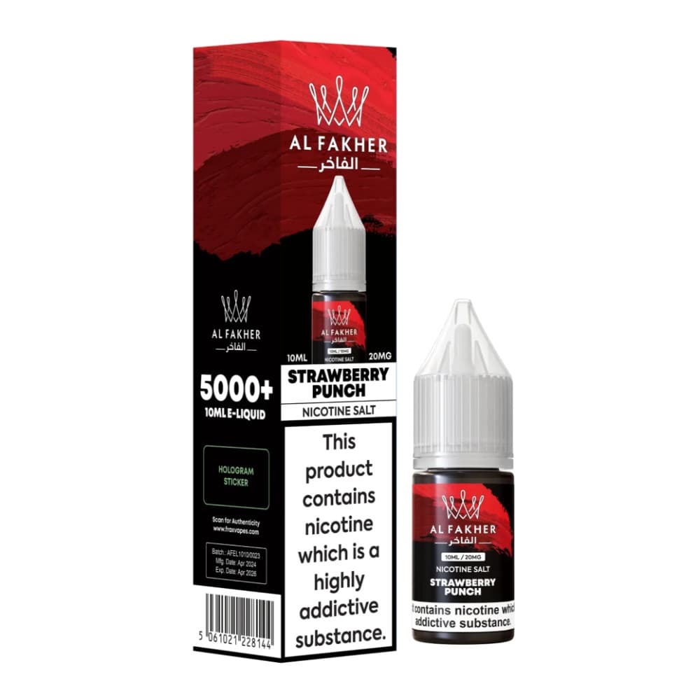  Strawberry Punch / 10mg Al Fakher Nic Salts e liquids 10ml