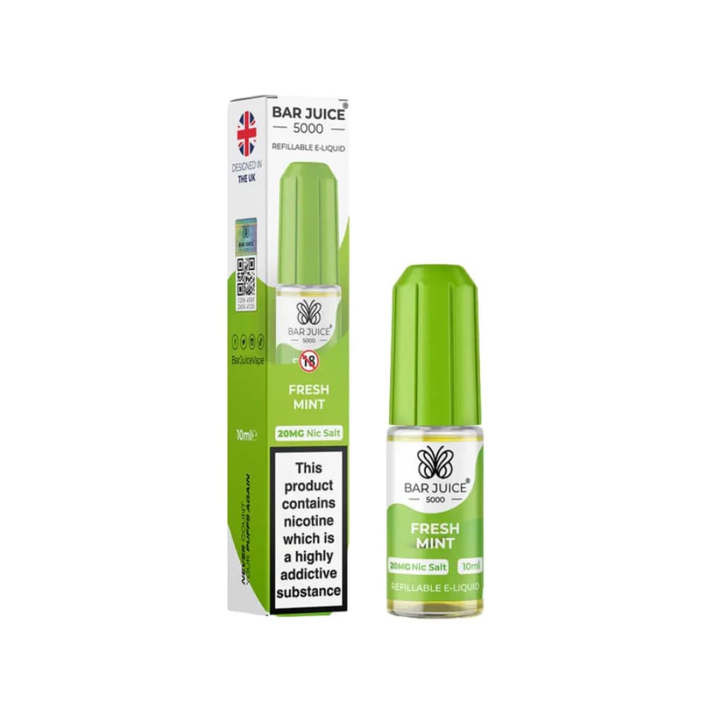  Fresh Mint / 10mg Bar Juice Nic Salts E-Liquids 10ml