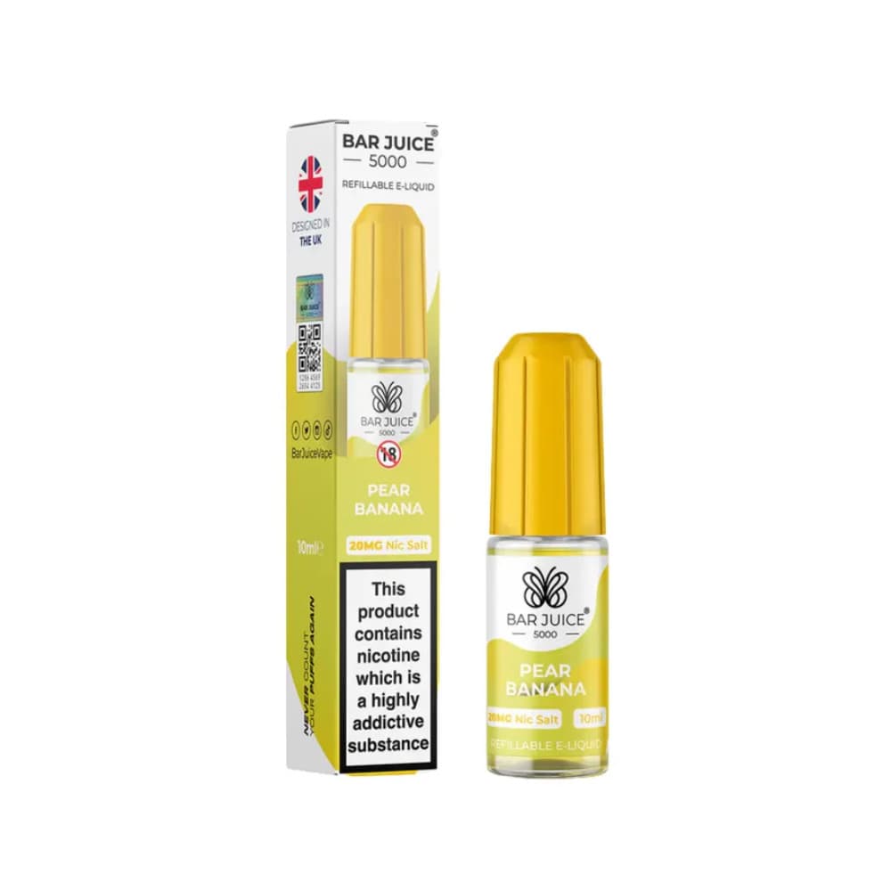  Pear Banana / 10mg Bar Juice Nic Salts E-Liquids 10ml