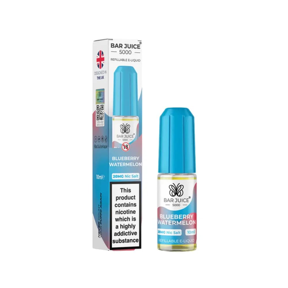  Blueberry Watermelon / 10mg Bar Juice Nic Salts E-Liquids 10ml