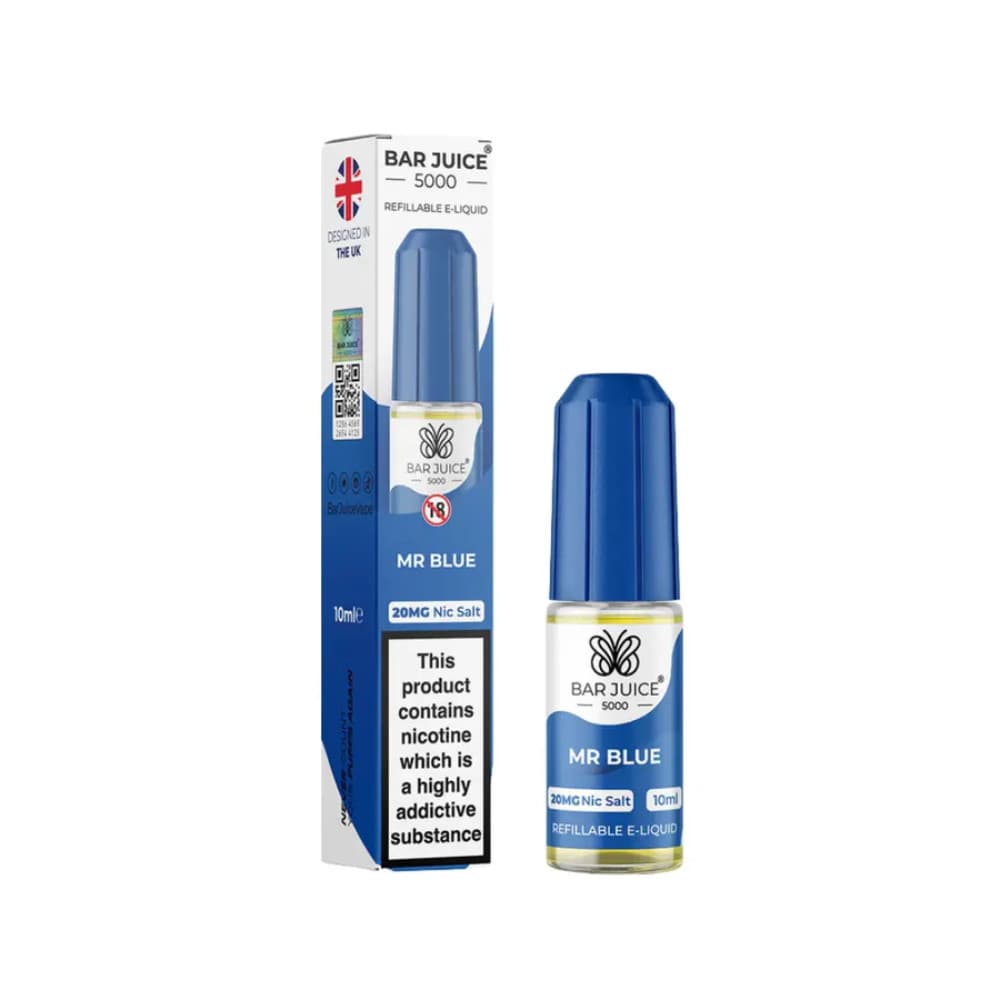  Mr Blue / 20mg Bar Juice Nic Salts E-Liquids 10ml