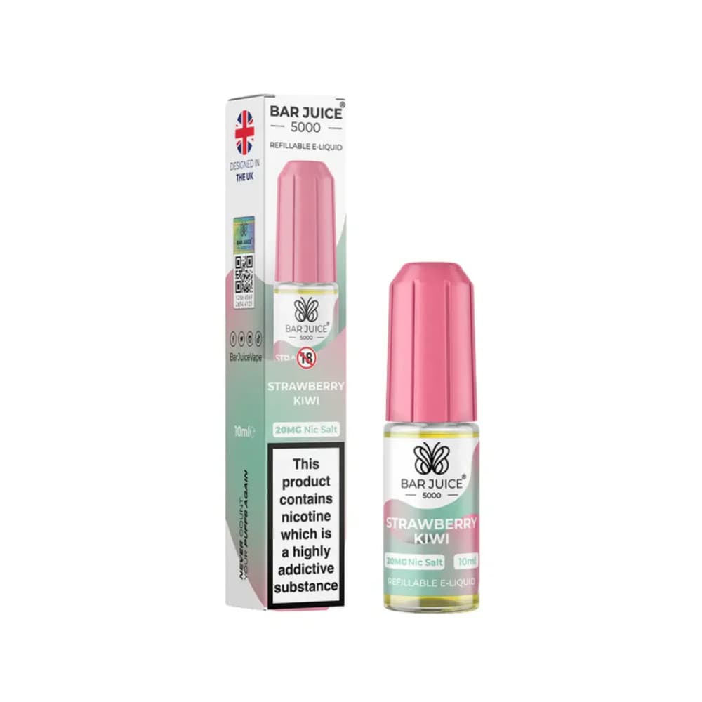  Strawberry Kiwi / 20mg Bar Juice Nic Salts E-Liquids 10ml