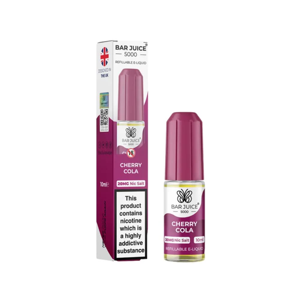  Cherry Cola / 20mg Bar Juice Nic Salts E-Liquids 10ml