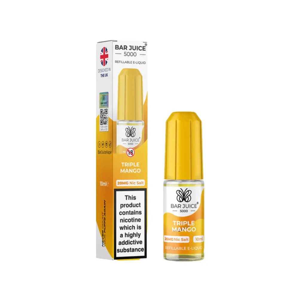  Triple Mango / 20mg Bar Juice Nic Salts E-Liquids 10ml