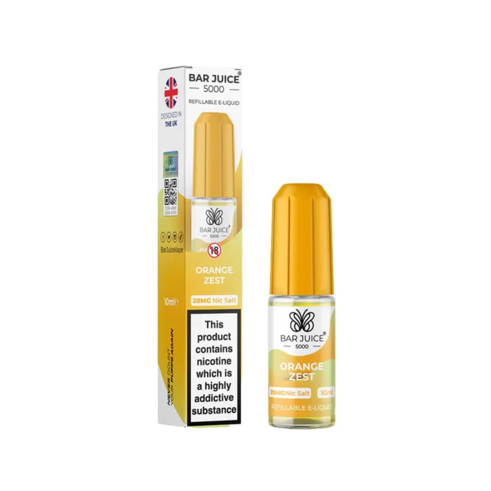  Orange Zest / 20mg Bar Juice Nic Salts E-Liquids 10ml