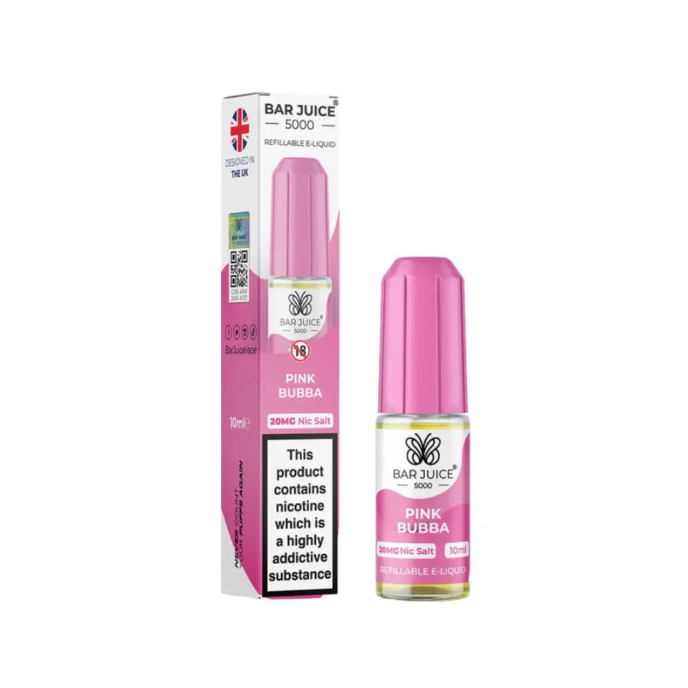 Pink Bubba / 20mg Bar Juice Nic Salts E-Liquids 10ml