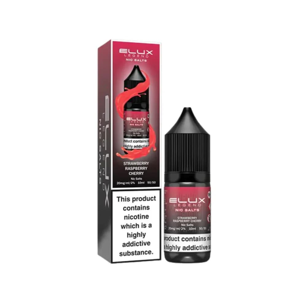  Strawberry Raspberry Cherry / 10mg Elux Legend Nic Salts E-Liquids 10ml