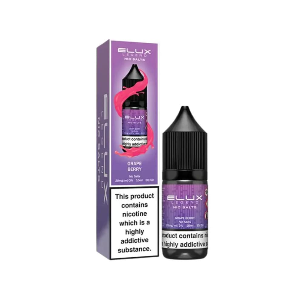 Grape Berry / 10mg Elux Legend Nic Salts E-Liquids 10ml