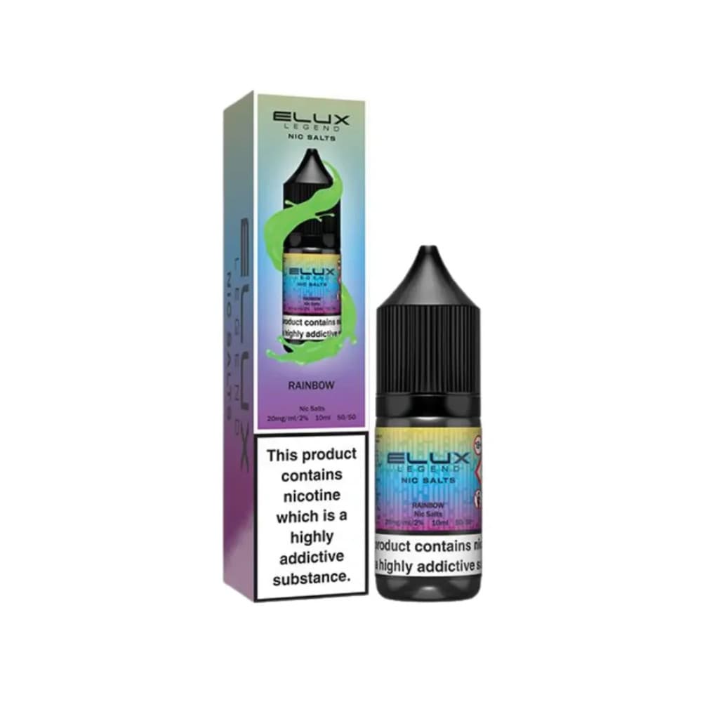  Rainbow / 10mg Elux Legend Nic Salts E-Liquids 10ml