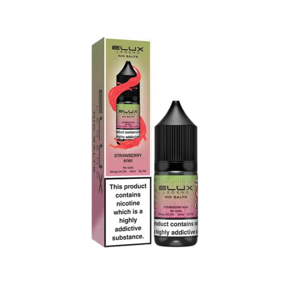  Strawberry Kiwi / 10mg Elux Legend Nic Salts E-Liquids 10ml