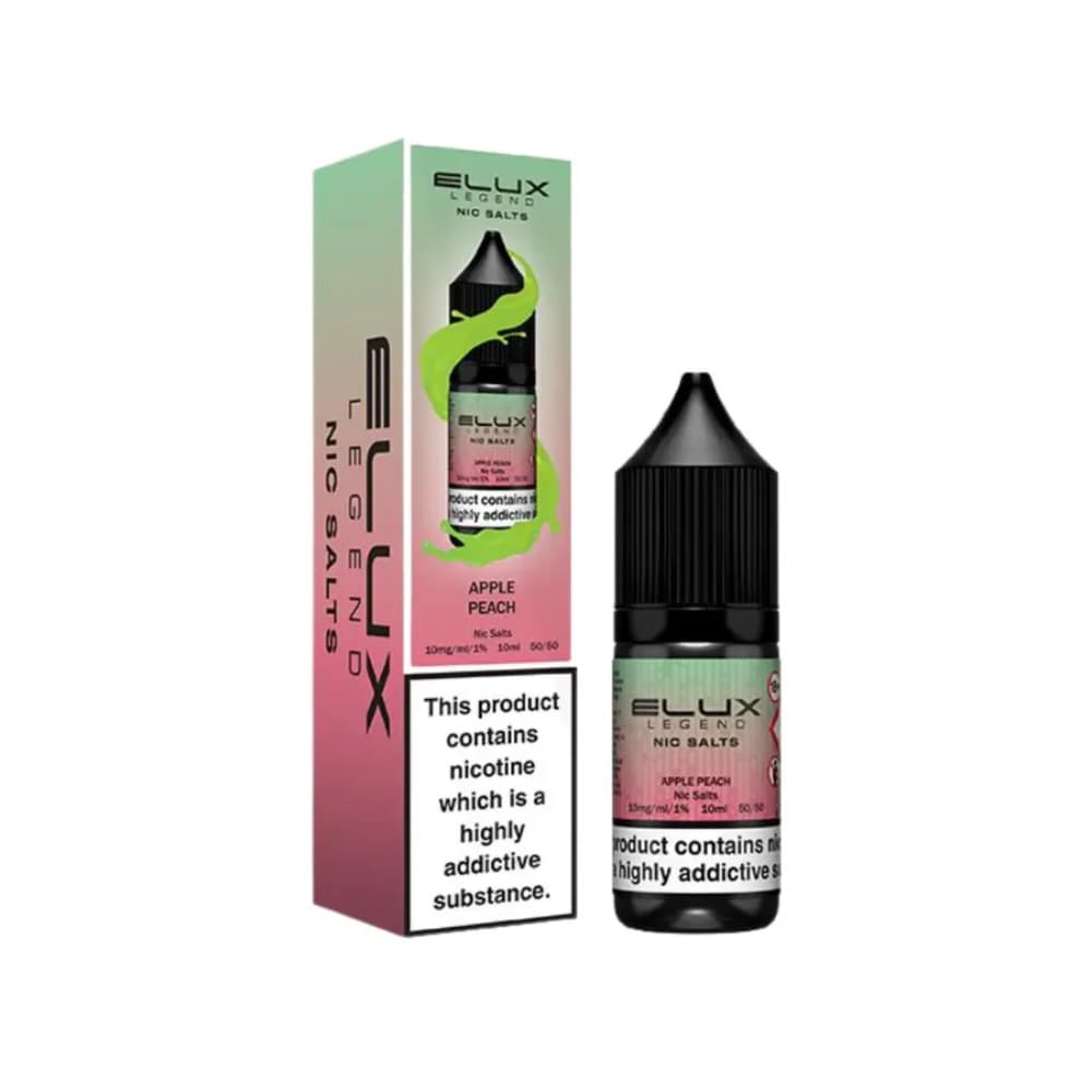  Apple Peach / 10mg Elux Legend Nic Salts E-Liquids 10ml