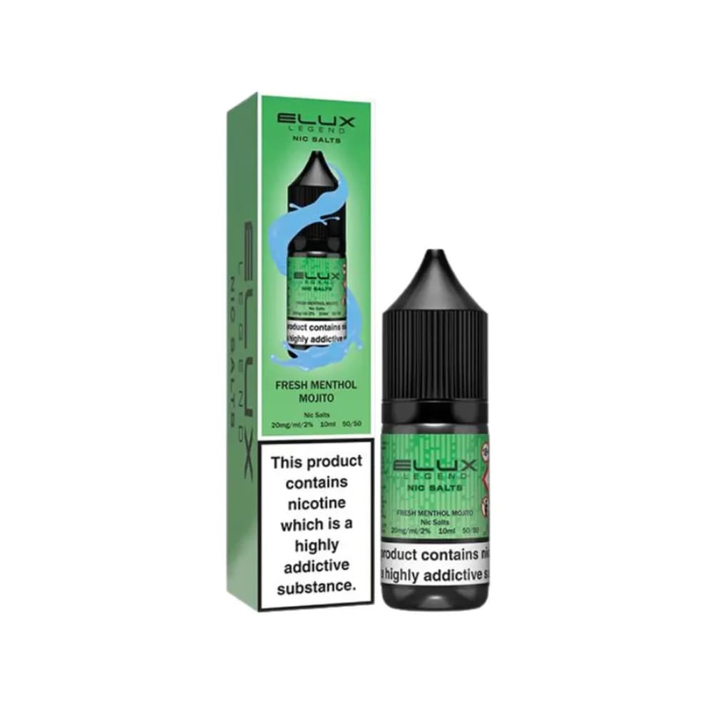  Fresh Menthol Mojito / 10mg Elux Legend Nic Salts E-Liquids 10ml