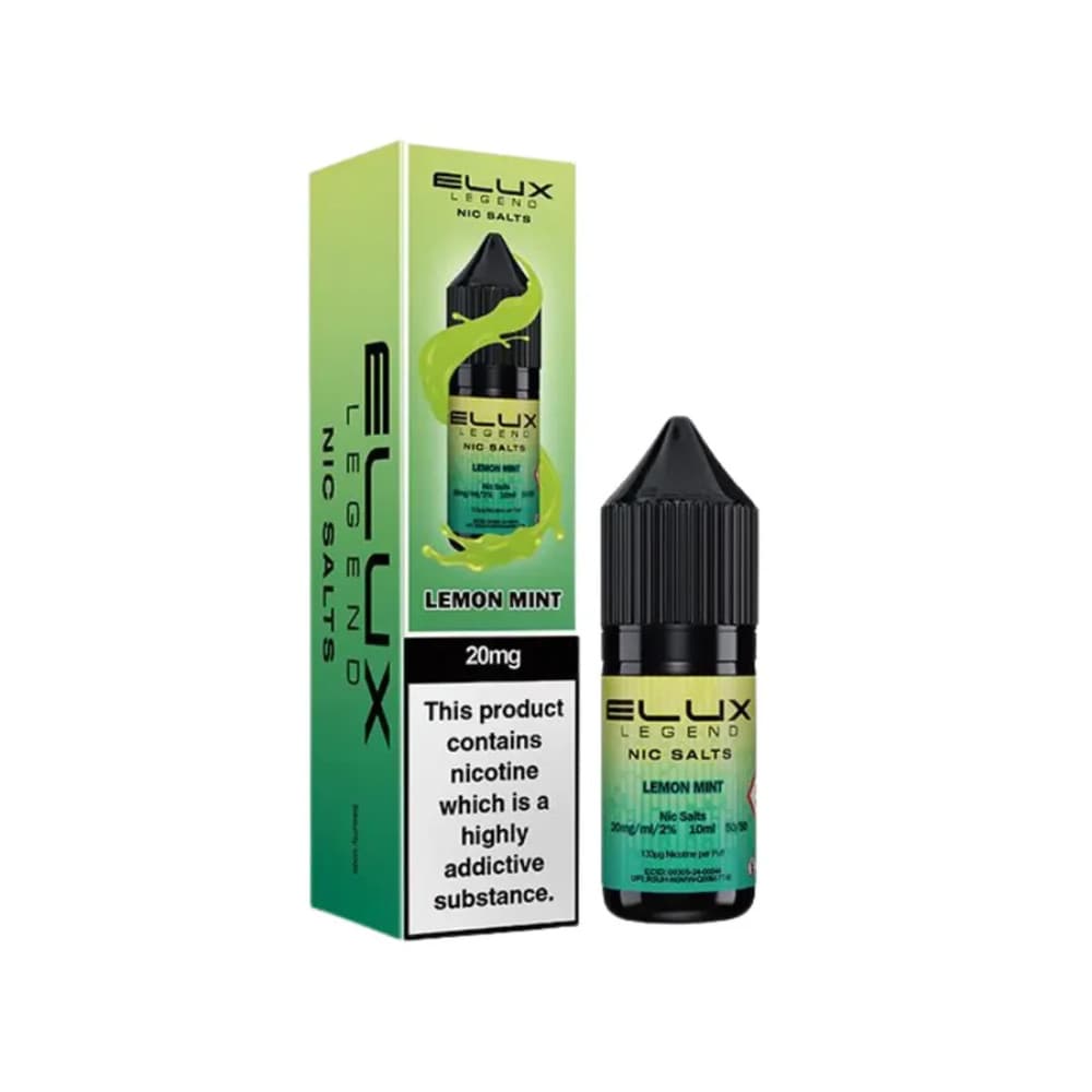  Lemon Mint / 10mg Elux Legend Nic Salts E-Liquids 10ml