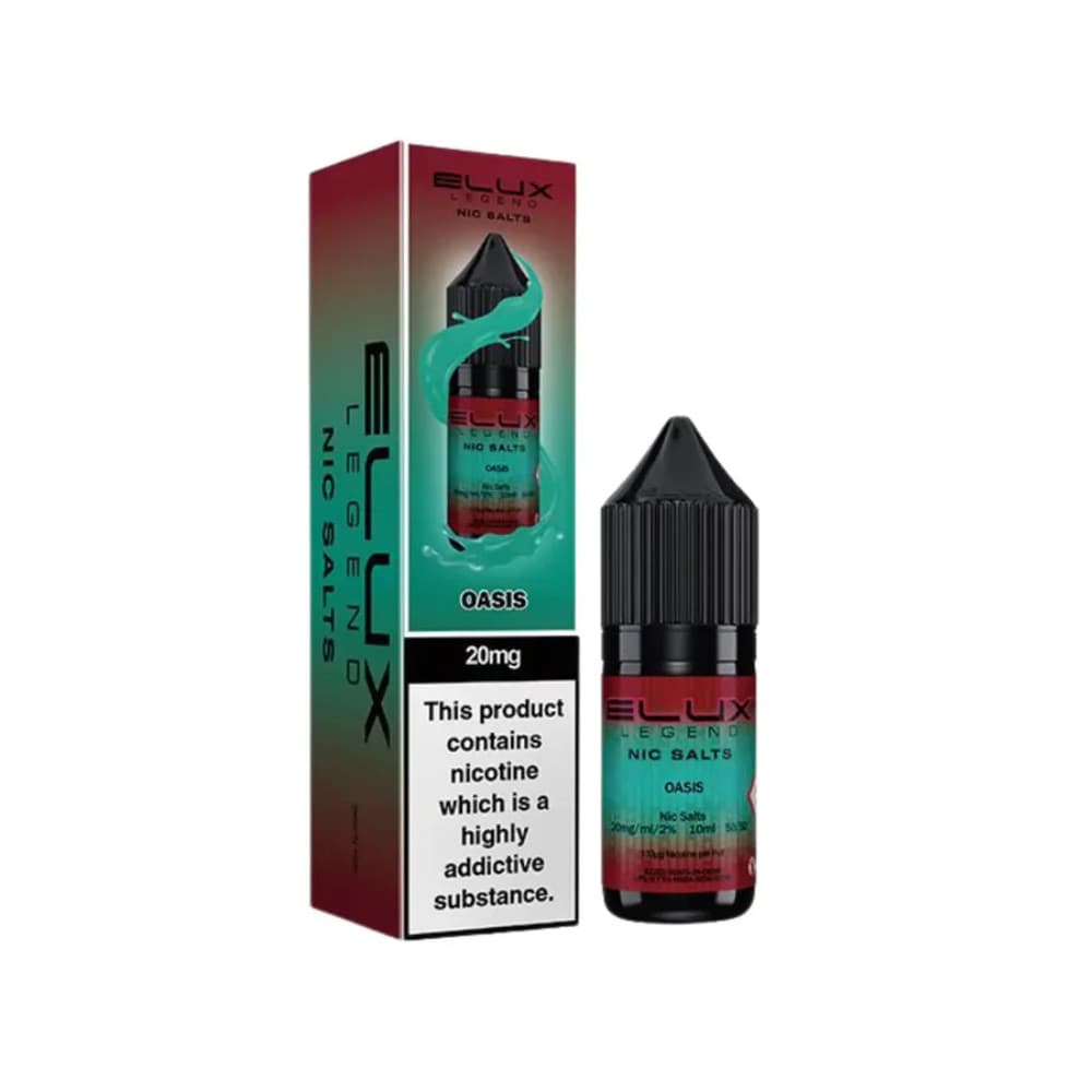  Oasis / 10mg Elux Legend Nic Salts E-Liquids 10ml