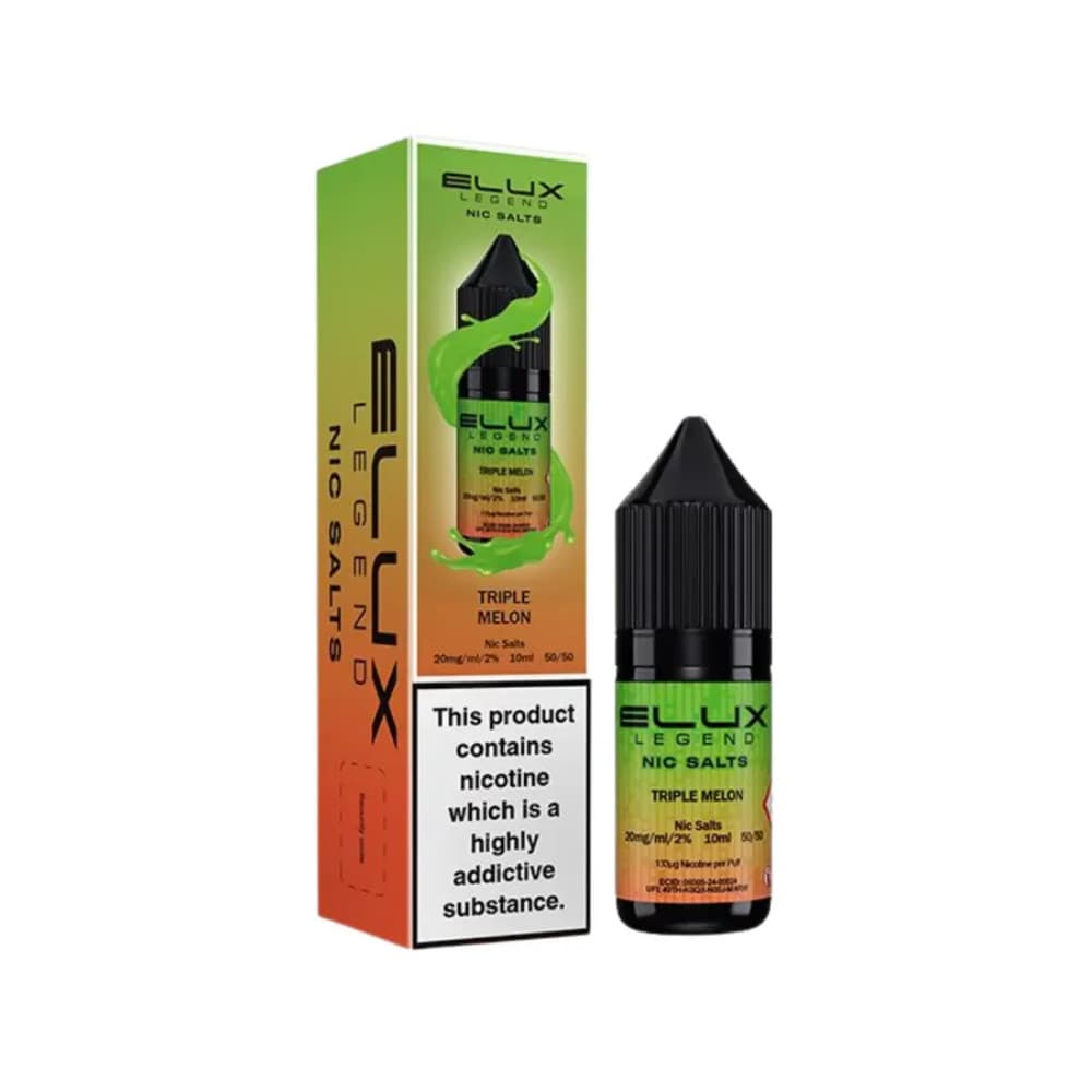  Triple Melon / 10mg Elux Legend Nic Salts E-Liquids 10ml