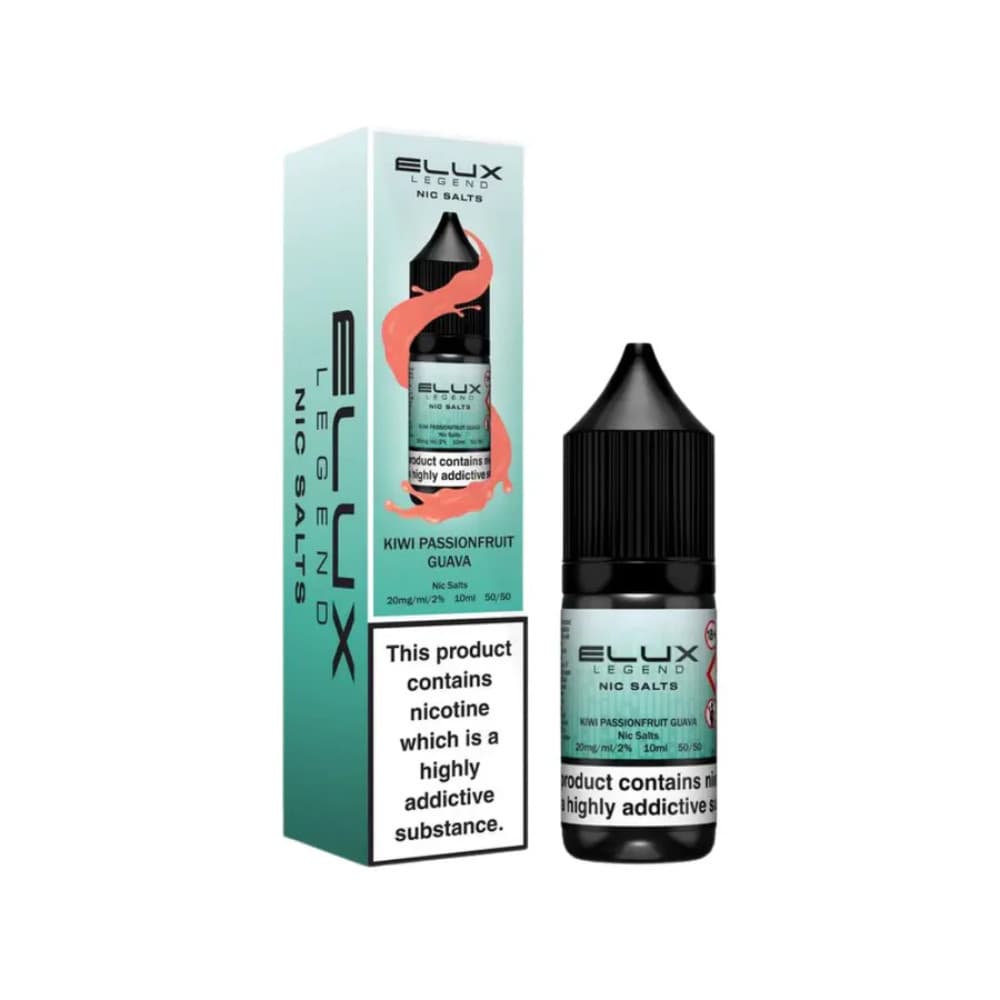  Kiwi Passionfruit Guava / 20mg Elux Legend Nic Salts E-Liquids 10ml