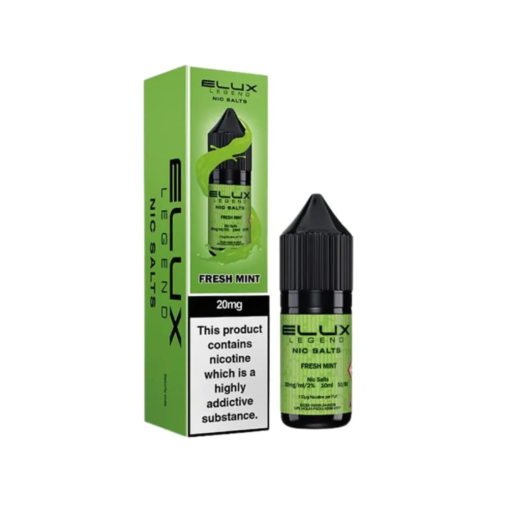  Fresh Mint / 20mg Elux Legend Nic Salts E-Liquids 10ml