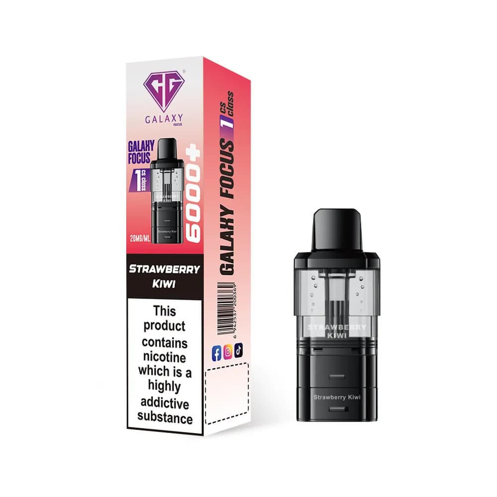  Strawberry Kiwi Crystal Galaxy Focus 6k Refill Pods