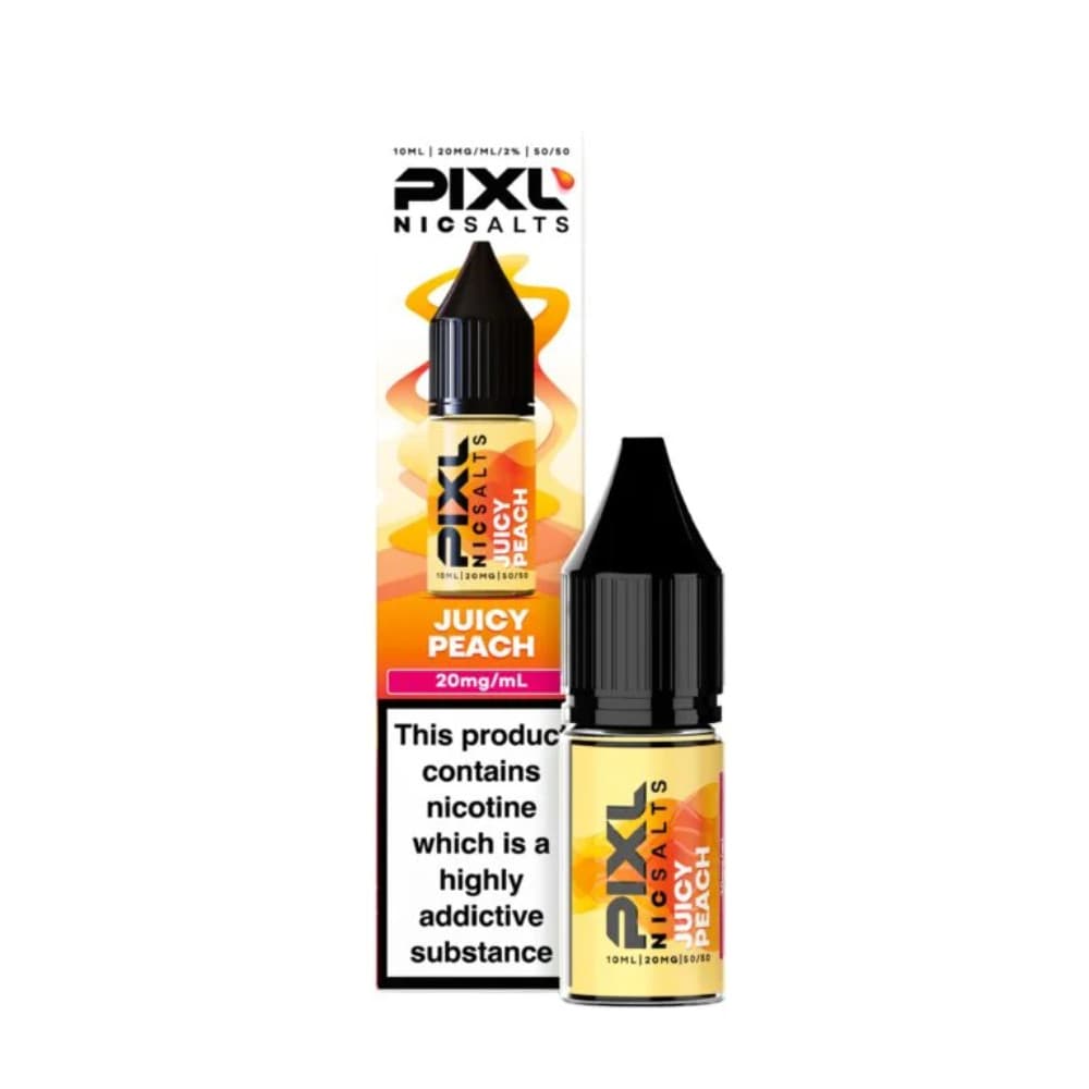  Juicy Peach / 20mg Pixl Nic Salts 10ml E liquids