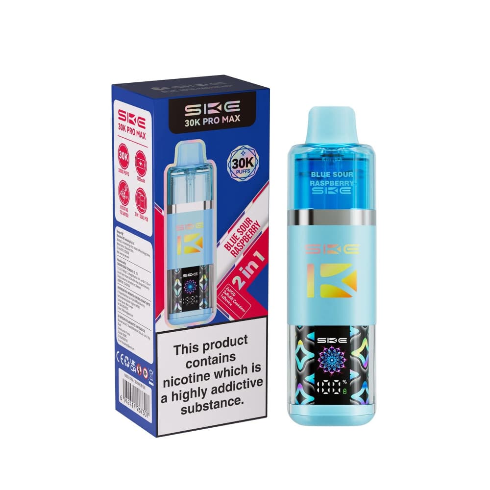  Blue Sour Raspberry SKE 30k Pro Max Prefilled Vape Kit