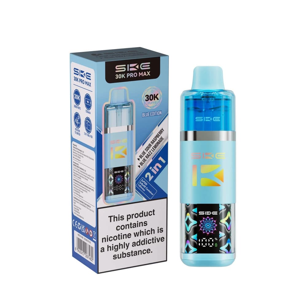  Blue Edition SKE 30k Pro Max Prefilled Vape Kit